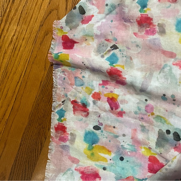 Indigo Multicolour Large Lightweight Scarf - Picture 6 of 8